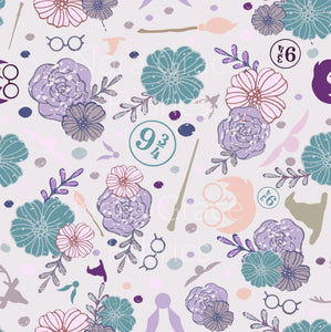 Pre-Order Wizard Inspired Floral Characters Bullet, DBP, Rib Knit, Cotton Lycra + other fabrics