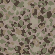 Load image into Gallery viewer, Pre-Order Army Cheetah Animals Career Bullet, DBP, Rib Knit, Cotton Lycra + other fabrics