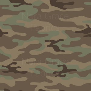 Pre-Order Army Camo Career Bullet, DBP, Rib Knit, Cotton Lycra + other fabrics
