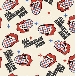Pre-Order All American Dudes Fourth of July Bands Bullet, DBP, Rib Knit, Cotton Lycra + other fabrics