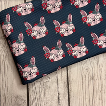 Load image into Gallery viewer, Pre-Order Floral Bunny Animals Bullet, DBP, Rib Knit, Cotton Lycra + other fabrics