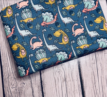 Load image into Gallery viewer, Ready to Ship Bullet Happy Dinosaurs Animals Boy Prints makes great bows, head wraps, bummies, and more.