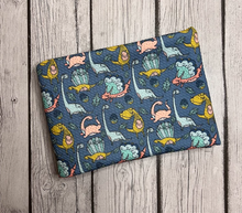Load image into Gallery viewer, Ready to Ship Bullet Happy Dinosaurs Animals Boy Prints makes great bows, head wraps, bummies, and more.