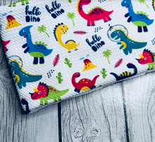 Load image into Gallery viewer, Pre-Order Hello Space Dinos Animals Boy Print Bullet, DBP, Rib Knit, Cotton Lycra + other fabrics