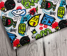 Load image into Gallery viewer, Pre-Order Graffiti Character Collection Boy Print Bullet, DBP, Rib Knit, Cotton Lycra + other fabrics