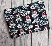 Load image into Gallery viewer, Ready to Ship Bullet fabric Nerdy Frogs with Ties Animals makes great bows, head wraps, bummies, and more.