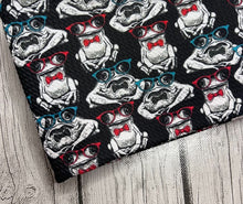 Load image into Gallery viewer, Ready to Ship Bullet fabric Nerdy Frogs with Ties Animals makes great bows, head wraps, bummies, and more.