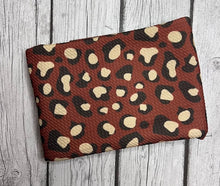 Load image into Gallery viewer, Ready to Ship Bullet fabric Brown Leopard Animals makes great bows, head wraps, bummies, and more.
