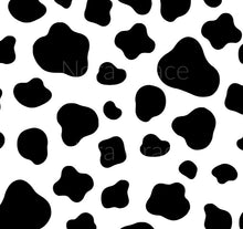 Load image into Gallery viewer, Pre-Order Black and White Cow Print Animals Bullet, DBP, Rib Knit, Cotton Lycra + other fabrics