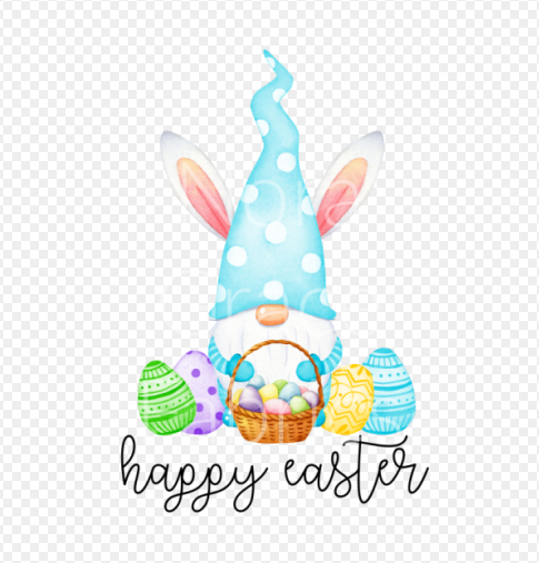 Sublimation-Happy Easter Gnome T-shirts, Sweatshirts, Mugs and much more!!