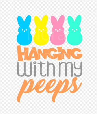 Sublimation-Hanging with My Peeps Easter T-shirts, Sweatshirts, Mugs and much more!!