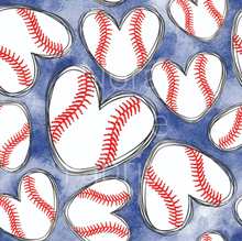 Load image into Gallery viewer, Pre-Order Blue Baseball Love Sports/Teams Bullet, DBP, Rib Knit, Cotton Lycra + other fabrics