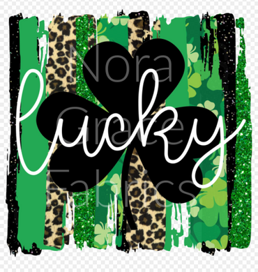 Sublimation-Lucky Clover Brushstroke St. Patrick's Day T-shirts, Sweatshirts, Mugs and much more!!