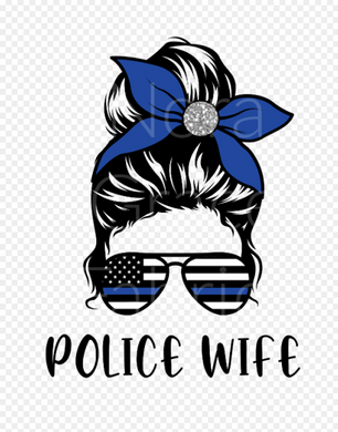 Sublimation-Police Wife Career T-shirts, Sweatshirts, Mugs and much more!!