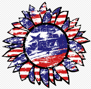 Sublimation-Fourth of July Tie Dye Sunflowers T-shirts, Sweatshirts, Mugs and much more!!