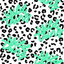 Load image into Gallery viewer, Pre-Order Neon Wild Thing Animal Title Bullet, DBP, Rib Knit, Cotton Lycra + other fabrics
