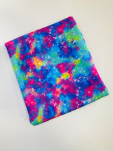 Load image into Gallery viewer, Pre-Order Rainbow Bubble Tie Dye Paint Splat Bullet, DBP, Rib Knit, Cotton Lycra + other fabrics