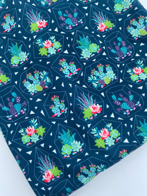 Pre-Order Succulent Floral Print Bullet, DBP, Rib Knit, Cotton Lycra + other fabrics