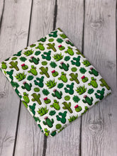 Load image into Gallery viewer, Pre-Order Bullet, DBP, Velvet and Rib Knit fabric Cactus and Succulents Floral makes great bows, head wraps, bummies, and more.