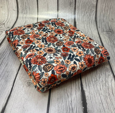 Ready to Ship DBP fabric Vintage Boho Fall Floral makes great bows, head wraps, bummies, and more.