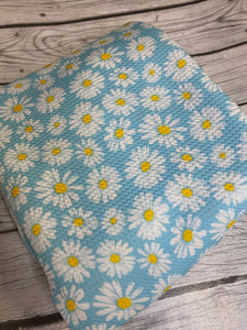 Ready to Ship Bullet Baby Blue Spring Daisy Floral makes great bows, head wraps, bummies, and more.