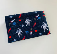 Load image into Gallery viewer, Pre-Order Astronaut in Outerspace Career Boys Print Bullet, DBP, Rib Knit, Cotton Lycra + other fabrics