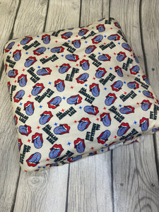 Ready to Ship DBP Fabric All American Babe Fourth of July Bands makes great bows, head wraps, bummies, and more.