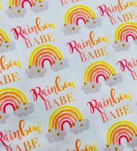 Ready to Ship DBP Rainbow Babe Title Seasons makes great bows, head wraps, bummies, and more.