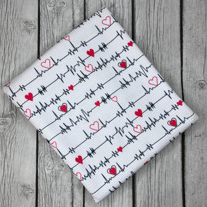 Pre-Order Bullet, DBP, Velvet and Rib Knit fabric Heartbeat Medical Career makes great bows, head wraps, bummies, and more.