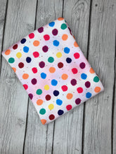 Load image into Gallery viewer, Ready to Ship Bullet Fiesta Polka Dots Shapes makes great bows, head wraps, bummies, and more.