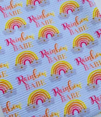 Ready to Ship Bullet fabric Rainbow Babe Title Seasons makes great bows, head wraps, bummies, and more.